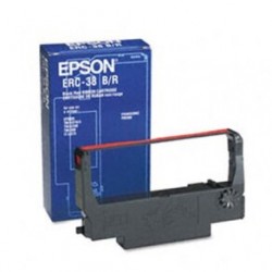 Epson oryginalny tasma do kas fiskalnych, C43S015376, ERC 38, czerwono-czarna, Epson TM-300, U-375, 210, 300, 200 - 1