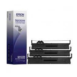 Epson oryginalny taśma do drukarki, C13S015339, czarna, 3szt, Epson PLQ 20, 20M - 1