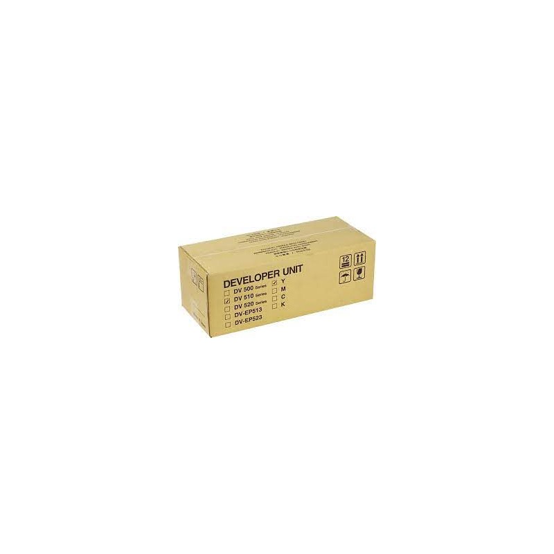 Kyocera oryginalny developer DV-510Y, 302F393032, yellow, 200000s, Kyocera FS-C5015, C5020, C5025, C5030 - 1