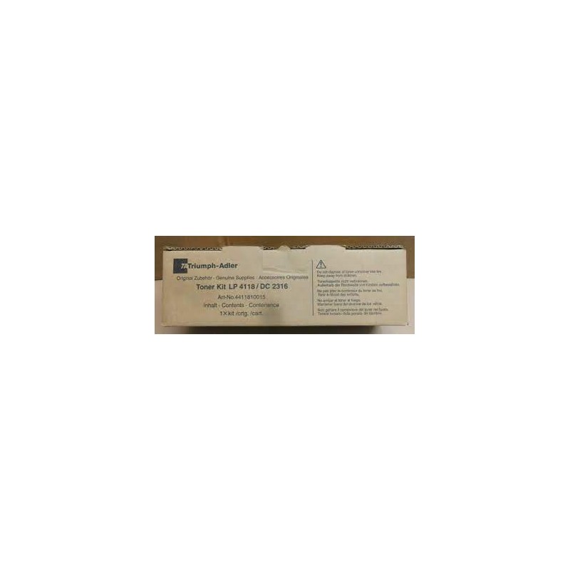 Triumph Adler oryginalny toner TK 4118, black, 7200s, 4411810010, Triumph Adler LP-4118, 3118, DC2316, CD1316, O - 1