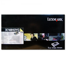 Lexmark oryginalny toner X748H3YG, yellow, 10000s, high capacity, Lexmark X748DE, X748DTE, O - 1