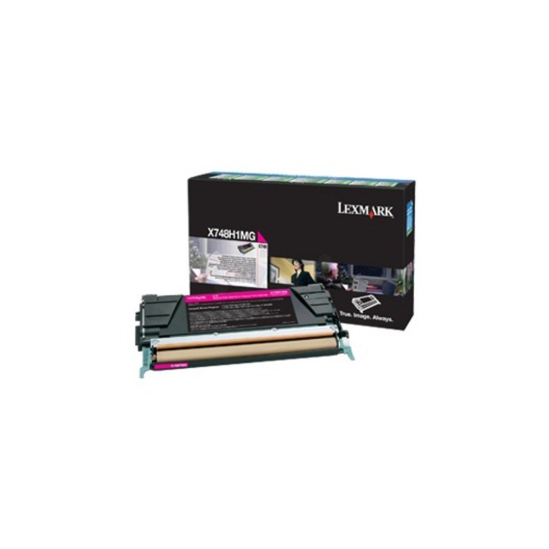 Lexmark oryginalny toner X748H3MG, magenta, 10000s, high capacity, Lexmark X748DE, X748DTE, O - 1
