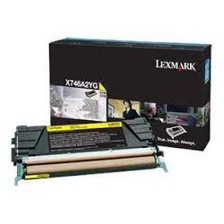 Lexmark oryginalny toner X746A2YG, yellow, 70000s, Lexmark X746DE, X748DE, X748DTE, O - 1