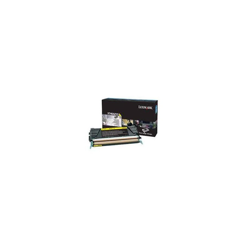 Lexmark oryginalny toner X746A2YG, yellow, 70000s, Lexmark X746DE, X748DE, X748DTE, O - 1