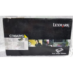 Lexmark oryginalny toner C746A3YG, yellow, 7000s, Lexmark C746DN, O - 1