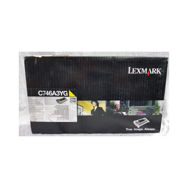 Lexmark oryginalny toner C746A3YG, yellow, 7000s, Lexmark C746DN, O - 1