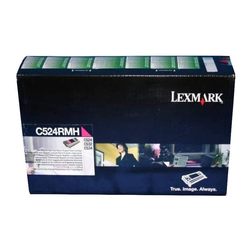 Lexmark oryginalny toner C524RMH, magenta, 5000s, return, Lexmark C524, C532, C534, O - 1