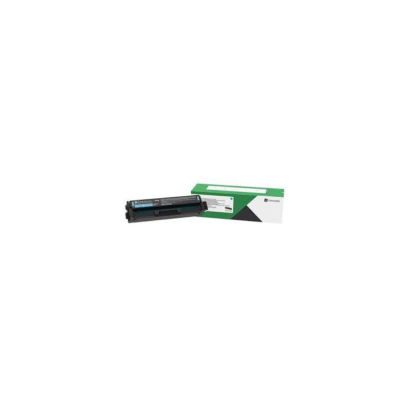 Lexmark oryginalny toner C3220C0, cyan, 1500s, return, Lexmark C3224dw, C3326dw, MC3224, O - 1