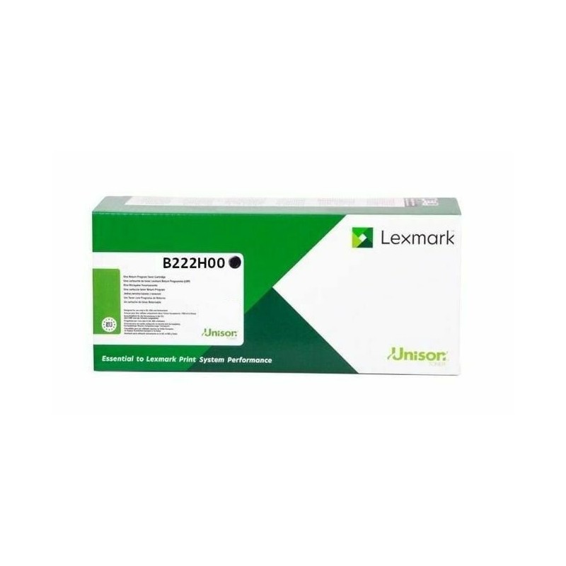 Lexmark oryginalny toner B222H00, black, 3000s, high capacity, return, Lexmark B2236, MB2236, MB2236adw, MB2236adwe, O - 1