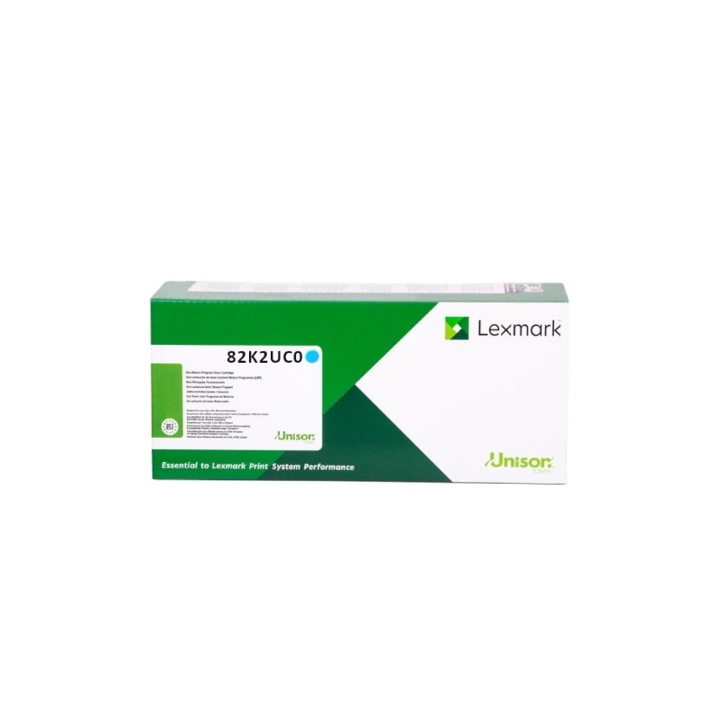 Lexmark oryginalny toner 82K2UC0, cyan, 55000s, high capacity, return, Lexmark CX860de,CX860dte,CX860dtfe, O - 1