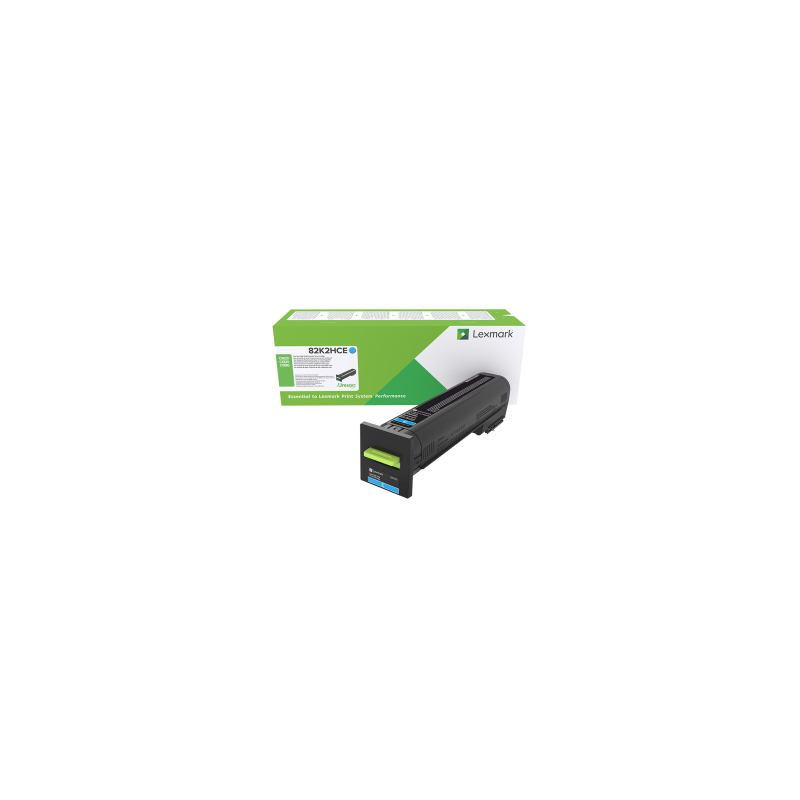 Lexmark oryginalny toner 82K2HCE, cyan, 17000s, high capacity, Lexmark CX820de,CX820dtfe,CX825de,CX825dte,CX825dtfe,CX860, O - 1