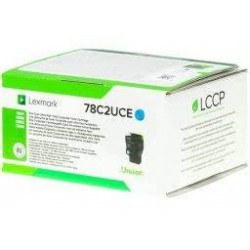 Lexmark oryginalny toner 78C2UCE, cyan, 7000s, ultra high capacity, Lexmark CS521dn,CS622de,CX622ade,CX625ade,CX625adhe, O - 1