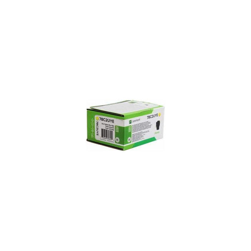 Lexmark oryginalny toner 78C2UYE, yellow, 7000s, ultra high capacity, Lexmark CS521dn,CS622de,CX622ade,CX625ade,CX625adhe, O - 1