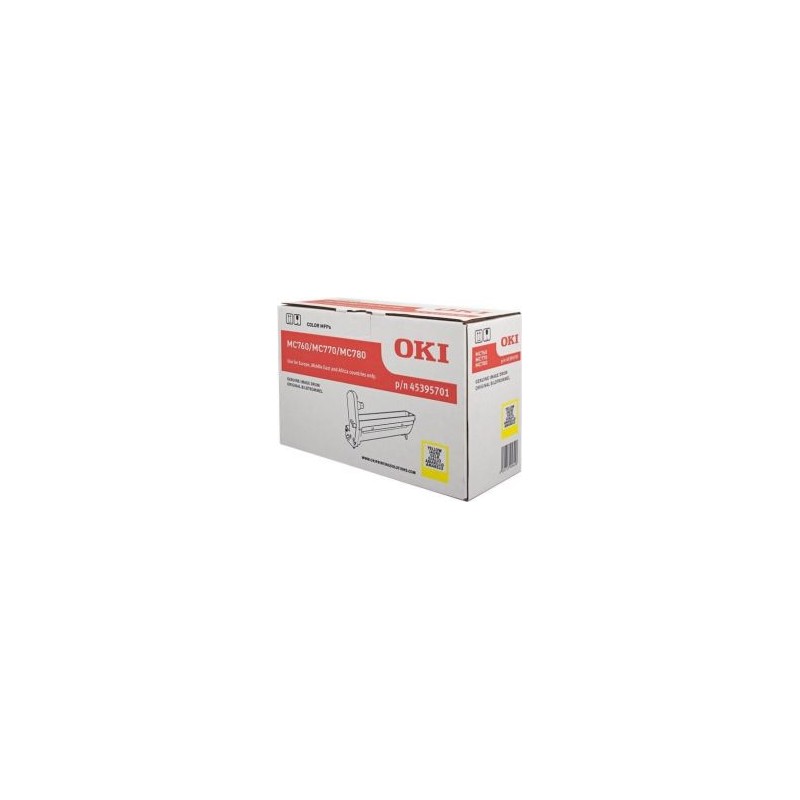 OKI oryginalny bęben 45395701, yellow, 30000s, OKI MC760, 770, 780 - 1