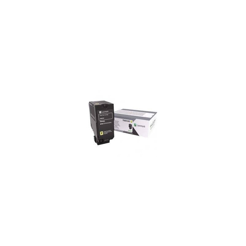 Lexmark oryginalny toner 75B0040, yellow, 10000s, high capacity, Lexmark CS727, CS728, CX727, O - 1