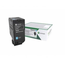 Lexmark oryginalny toner 75B20C0, cyan, 10000s, return, Lexmark CS727de, CS728de, CX727de, O - 1