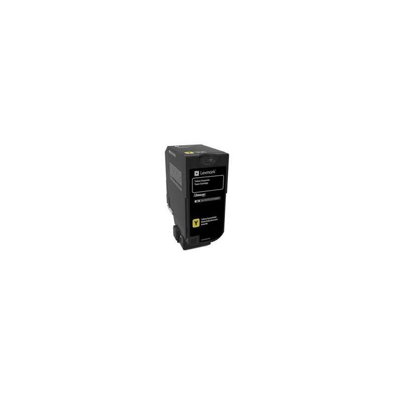 Lexmark oryginalny toner 74C20YE, yellow, 3000s, return, Lexmark CS720de,CS720dte,CS725de,CS725dte, O - 1