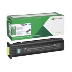 Lexmark oryginalny toner 73B20C0, cyan, 15000s, return, Lexmark CS827de, CX827de, O - 1