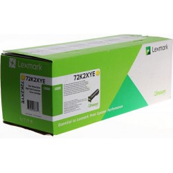 Lexmark oryginalny toner 72K2XYE, yellow, 22000s, extra duża pojemność, Lexmark CS820de,CS820dte,CS820dtfe, O - 1