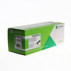 Lexmark oryginalny toner 72K2XCE, cyan, 22000s, extra duża pojemność, Lexmark CS820de,CS820dte,CS820dtfe, O - 1