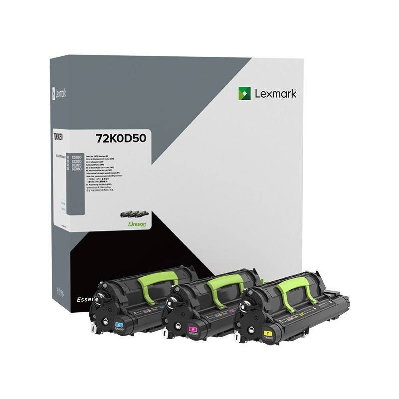 Lexmark oryginalny bęben 72K0D50, CMY, 300000s, Lexmark CS820de, CS820dte, CS820dtfe, CX820de - 1