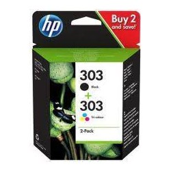 HP oryginalny zestaw tuszy 3YM92AE, HP 303, CMYK, 165CMY-200Ks, HP HP ENVY Photo 6200 All-in-One Printer series - 1
