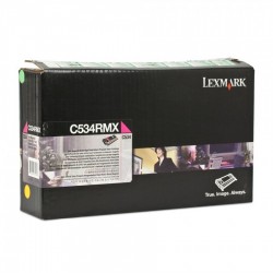 Lexmark oryginalny toner C534RMX, magenta, 7000s, return, Lexmark C534, O - 1