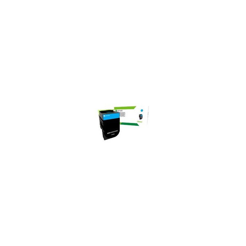 Lexmark oryginalny toner 80C20CE, cyan, 1000s, return, Lexmark CX310dn, CX310n, CX410de, CX410, O - 1