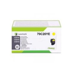 Lexmark oryginalny toner 70C20YE, yellow, 1000s, return, Lexmark CS310dn,CS310n,CS410dn,CS410dtn,CS410n,CS510de, O - 1
