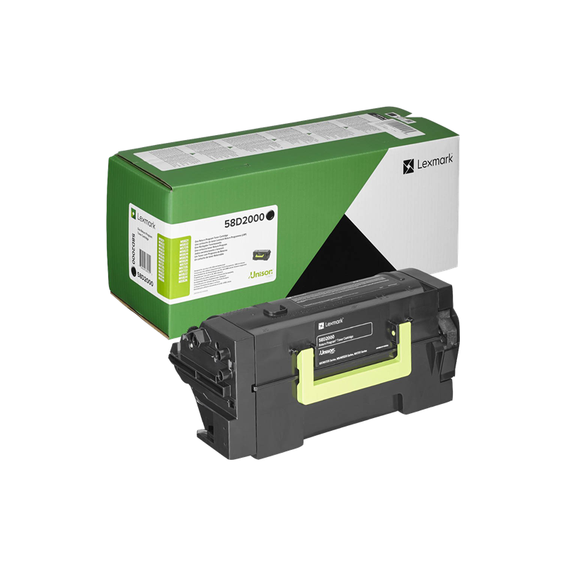 Lexmark oryginalny toner 58D2000, black, 7500s, return, Lexmark MS 725, 821, 822, 823, 825, 826, MX 721, 722, 820,, O - 1