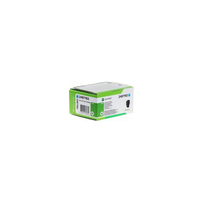 Lexmark oryginalny toner 24B7182, cyan, 6000s, Lexmark C2240, O - 1