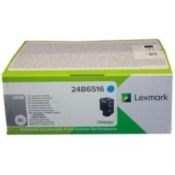 Lexmark oryginalny toner 24B6516, cyan, 10000s, high capacity, return, Lexmark C 4150, O - 1