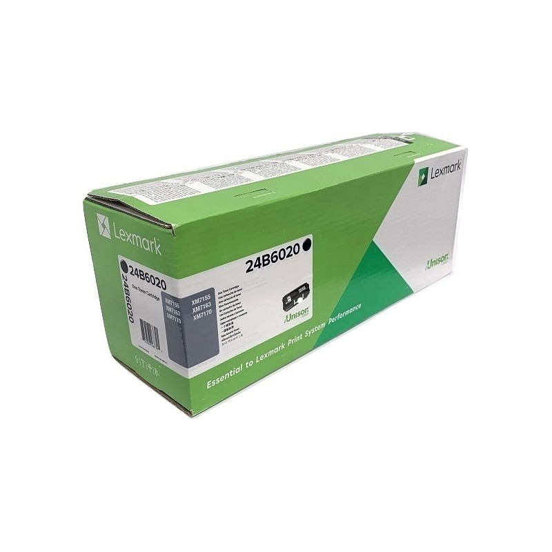 Lexmark oryginalny toner 24B6020, black, 35000s, Lexmark XM5270, XM7155, XM7155x, XM7163, XM7163x, XM7170, O - 1