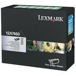 Lexmark oryginalny toner 12A7460, black, 5000s, return, Lexmark T630, T632, T634, X630, X632e, O - 1
