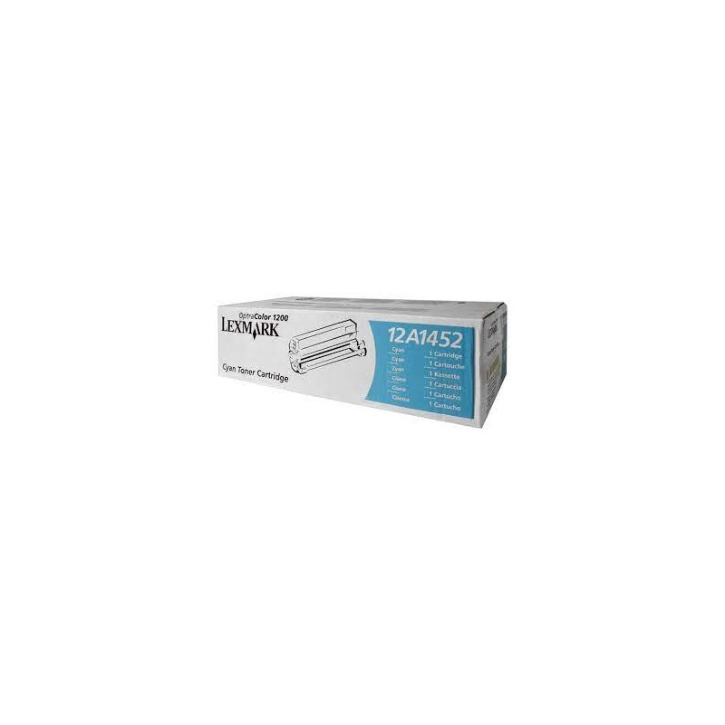 Lexmark oryginalny toner 12A1452, cyan, 6500s, Lexmark Optra Color 1200, O - 1