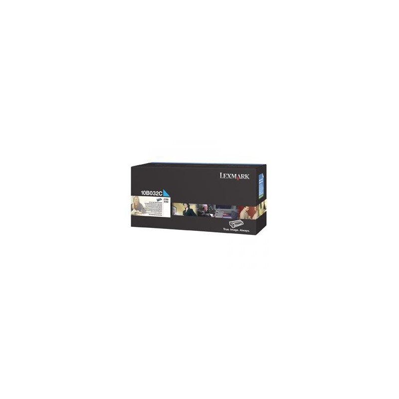 Lexmark oryginalny toner 10B032C, cyan, 15000s, Lexmark C750, X750e, O - 1