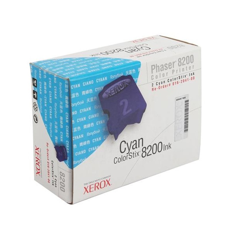 Xerox oryginalny toner 16204100, cyan, 2800s, Xerox Phaser 8200, 2szt, O - 1