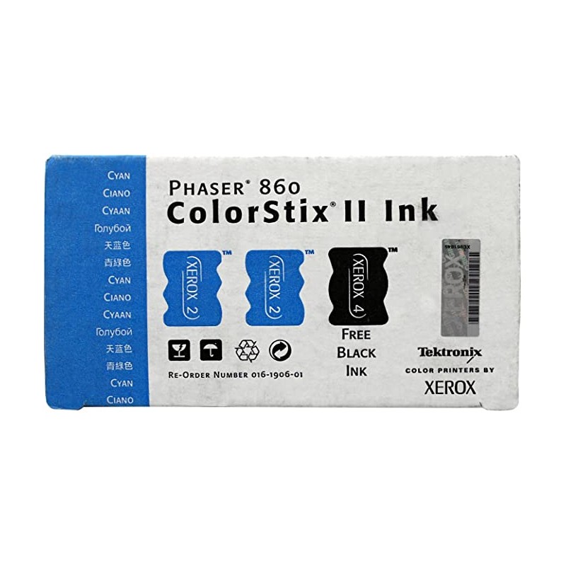 Xerox oryginalny toner 16190601, black/cyan, Xerox Phaser 860, 3szt, O - 1