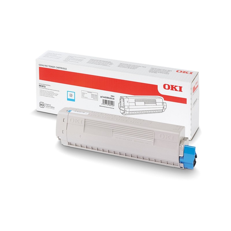 OKI oryginalny toner 45862816, cyan, 10000s, OKI MC873, O - 1