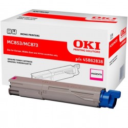 OKI oryginalny toner 45862838, magenta, 7300s, OKI MC853, MC873, O - 1