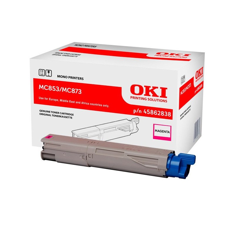 OKI oryginalny toner 45862838, magenta, 7300s, OKI MC853, MC873, O - 1