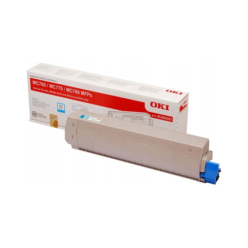OKI oryginalny toner 45396303, cyan, 6000s, OKI MC760, 770, 780, O - 1