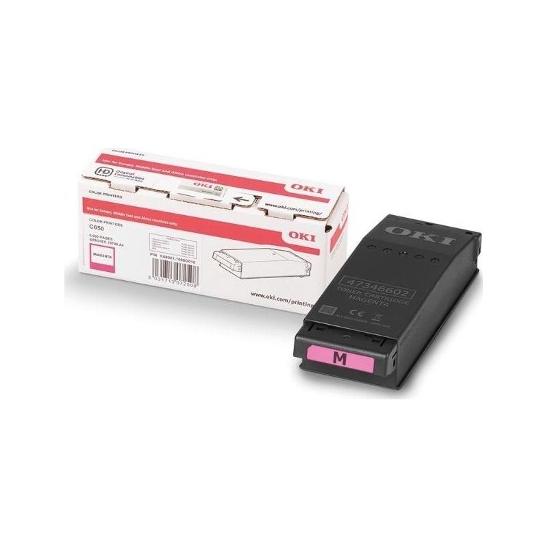 OKI oryginalny toner 09006128, magenta, 6000s, OKI C650, C650dn, O - 1