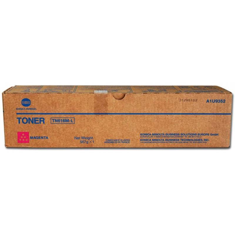 Konica Minolta oryginalny toner A1U9352, magenta, 27900s, TN616M-L, Konica Minolta Bizhub PRO C6000, C7000, O - 1
