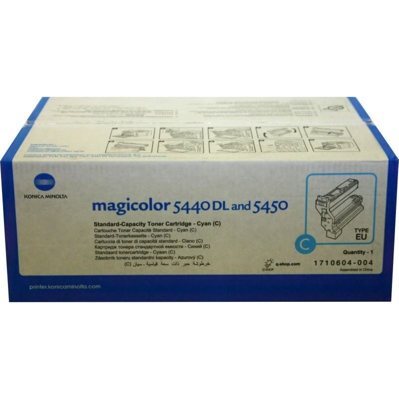 Konica Minolta oryginalny toner 4539334, cyan, 6000s, 1710-6040-04, Konica Minolta QMS Magic Color 5440DL, 5450, O - 1