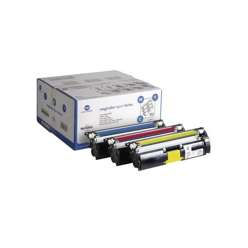 Konica Minolta oryginalny toner A00W012, CMY, 4500s, 1710-5950-01, Konica Minolta Magic Color 2400, 2430, 2450, CMY, O - 1