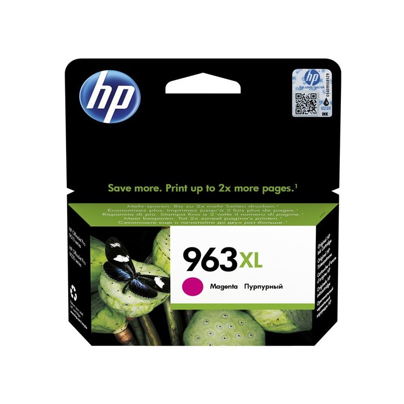 HP oryginalny ink / tusz 3JA28AE, HP 963XL, magenta, 1600s, 22.92ml, high capacity, HP Officejet Pro 9012, 9014, 9015, 9016, 90 