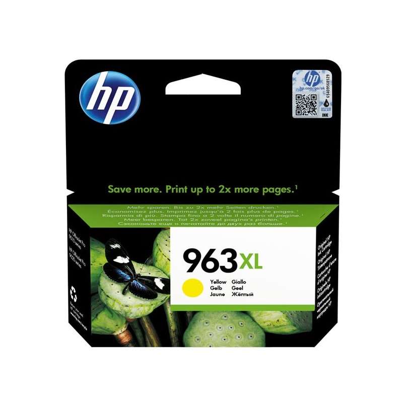 HP oryginalny ink / tusz 3JA29AE, HP 963XL, yellow, 1600s, 22.92ml, high capacity, HP Officejet Pro 9012, 9014, 9015, 9016, 901 
