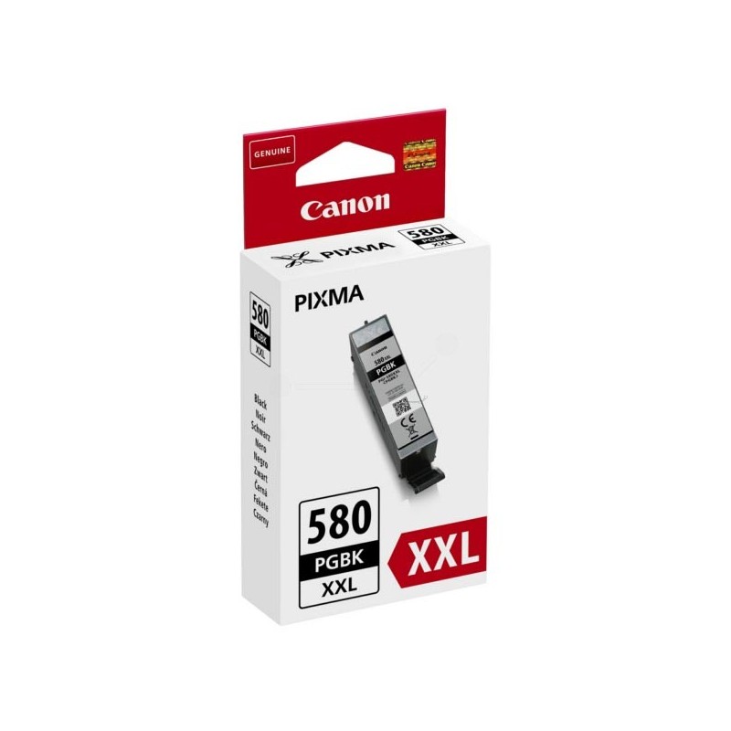 Canon oryginalny ink / tusz PGI-580PGBK XXL, black, 25.7ml, 1970C001, very high capacity, Canon PIXMA TR7550, TR8550, TS6150, T 