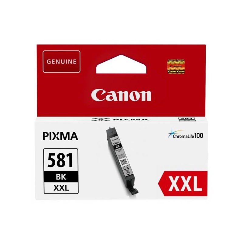Canon oryginalny ink / tusz CLI-581BK XXL, black, 11.7ml, 1998C001, very high capacity, Canon PIXMA TR7550, TR8550, TS6150, TS8 